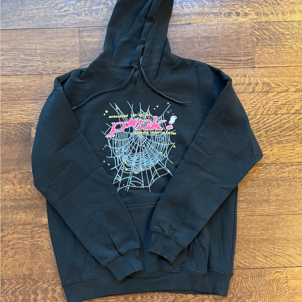 Black Graphic Turtleneck Sweater